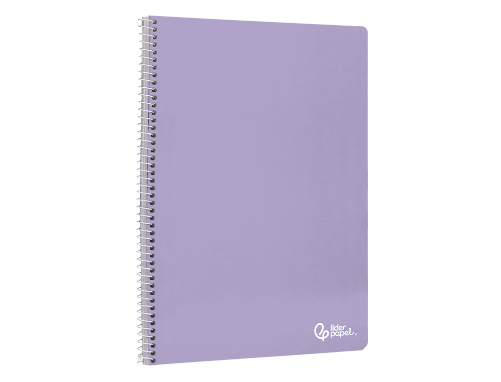 CAHIER SPIRALE LIDERPAPEL SMART COUVERTURE CARTONNEE A5 80F 60G/M2 5X5MM 6 TROUS COIL-LOCK COLORIS ASSORTIS