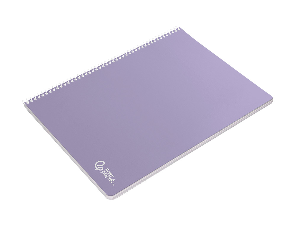 CAHIER SPIRALE LIDERPAPEL SMART COUVERTURE CARTONNEE A5 80F 60G/M2 5X5MM 6 TROUS COIL-LOCK COLORIS ASSORTIS
