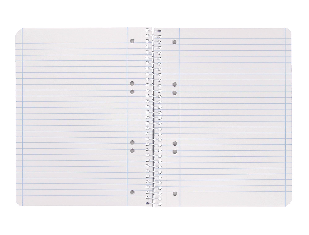 CAHIER SPIRALE LIDERPAPEL SMART COUVERTURE CARTONNEE A5 80F 60G/M2 5X5MM 6 TROUS COIL-LOCK COLORIS ASSORTIS