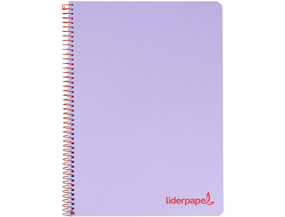 CAHIER SPIRALE LIDERPAPEL A5 MICRO WONDER 240 PAGES 90G    5X5MM 6 TROUS 5 BANDES        COULEURS VIOLET