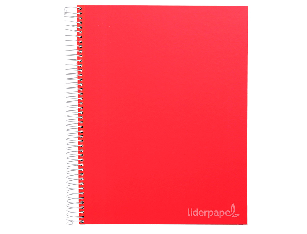 CAHIER SPIRALE LIDERPAPEL JOLLY COUVERTURE CONTRECOLLE A5 280P 75G/M2 5X5MM MICROPERFOR 6 TROUS COLORIS ASSORTIS