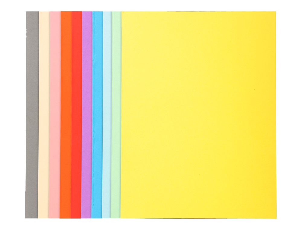 CHEMISE EXACOMPTA FOREVER CARTE SEMI RIGIDE RECYCLE 240X320MM 170G COLORIS ASSORTIS LOT 100 UNITS