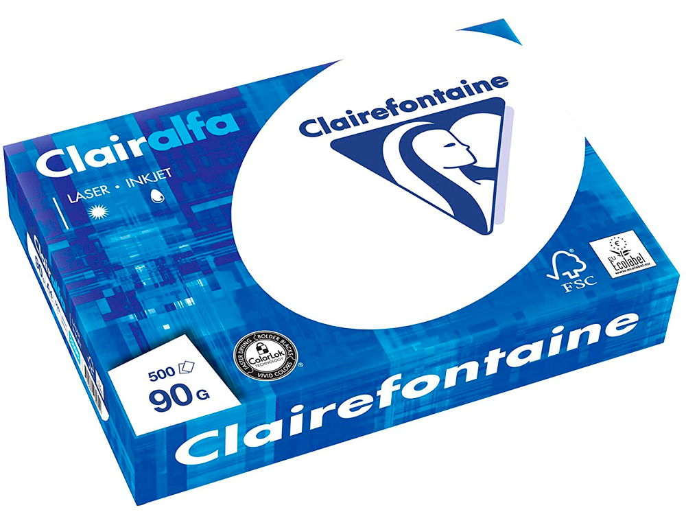 PAPIER CLAIREFONTAINE CLAIRALFA EXTRA BLANC A4 90G/M2 BLANCHEUR 170 OPACIT 93 RIGIDIT 135 TOUCHER SATIN 500 FEUILLES