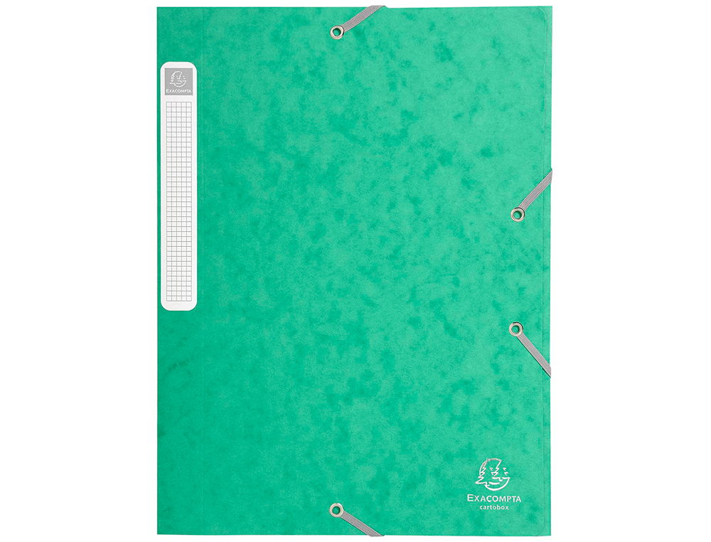 BOÎTE CLASSEMENT EXACOMPTA NATURE FUTURE CARTE LUSTRÉE 5/10E A4+ 240X320MM DOS 25MM 400G COLORIS VERT