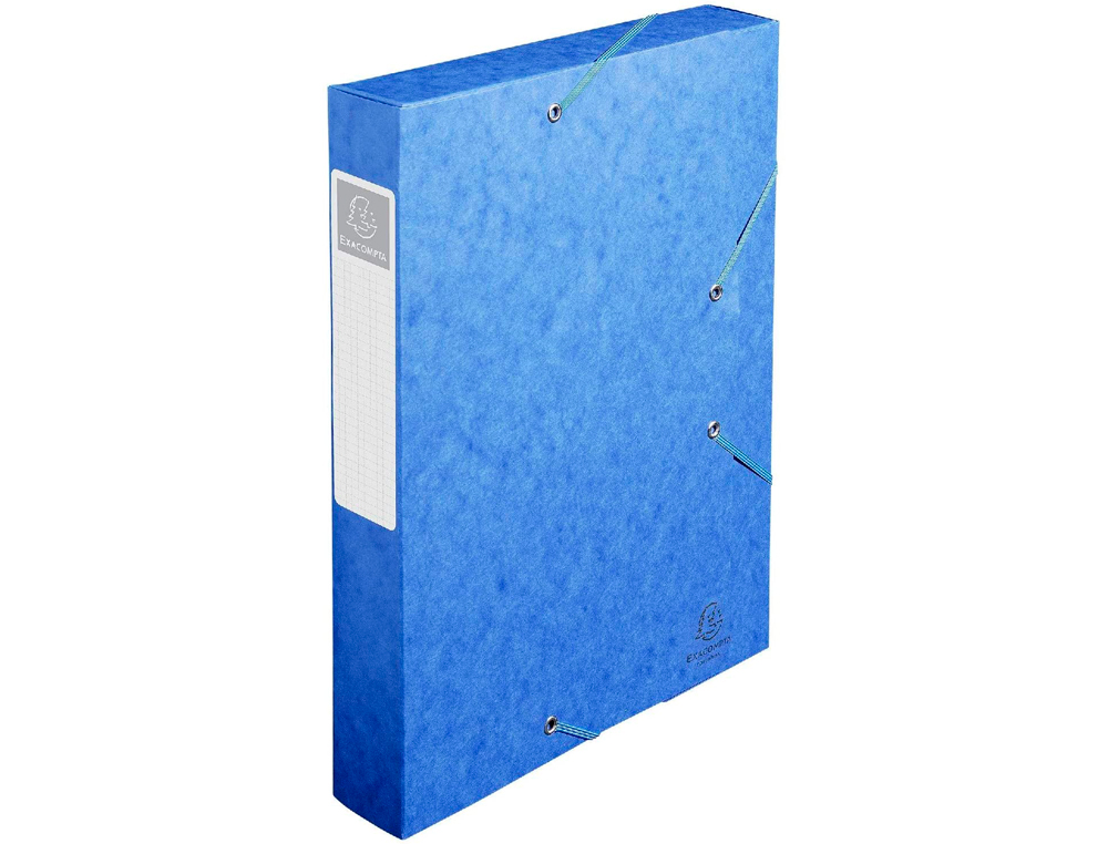 BOTE CLASSEMENT EXACOMPTA NATURE FUTURE CARTE LUSTRE 7/10E A4+ 240X320MM DOS 60MM 600G COLORIS BLEU