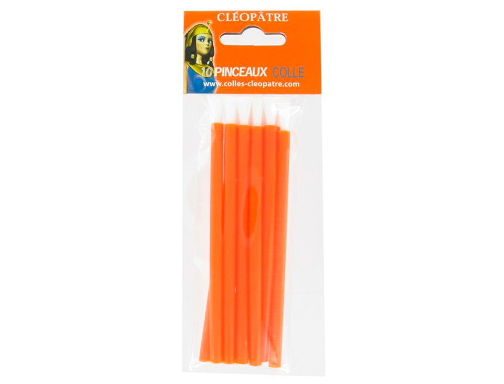 PINCEAU CLOPTRE SPCIAL COLLE MANCHE PLASTIQUE POUR LAVAGE FACILE POILS DURS LOT 10 UNITS