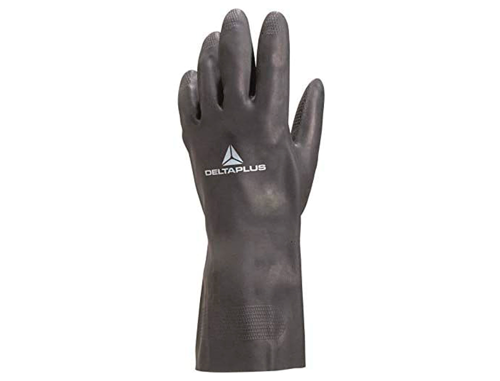 GANT NÉOPRÈNE DELTAPLUS FLOQUÉ COTON LONGUEUR 30CM ÉPAISSEUR 0.75MM COLORIS NOIR TAILLE 9/10 PAIRE