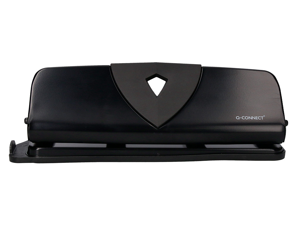 PERFORATEUR Q-CONNECT MÉTAL ET PLASTIQUE CAPACITÉ PERFORATION 16F 4 TROUS COLORIS NOIR 280X110MM