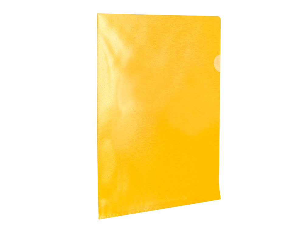 POCHETTE COIN Q-CONNECT POLYPROPYLNE GRAIN CONOMIQUE 12/100E COLORIS JAUNE TRANSPARENT BOTE 100 UNITS