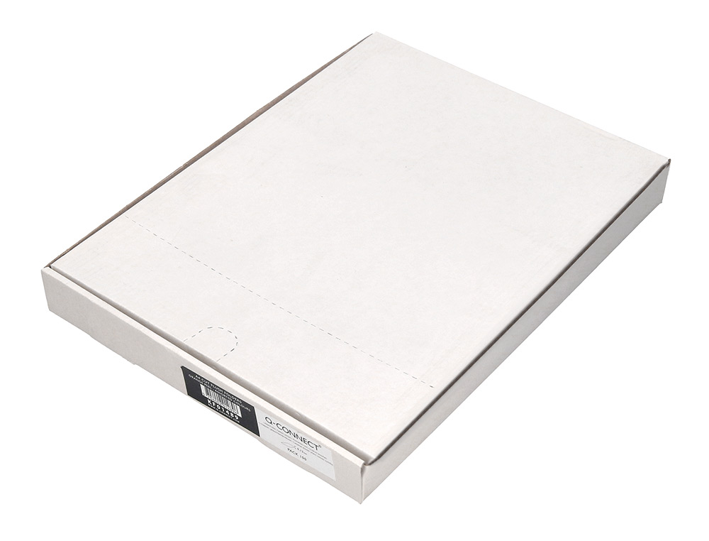 POCHETTE COIN Q-CONNECT POLYPROPYLNE GRAIN CONOMIQUE 12/100E COLORIS JAUNE TRANSPARENT BOTE 100 UNITS