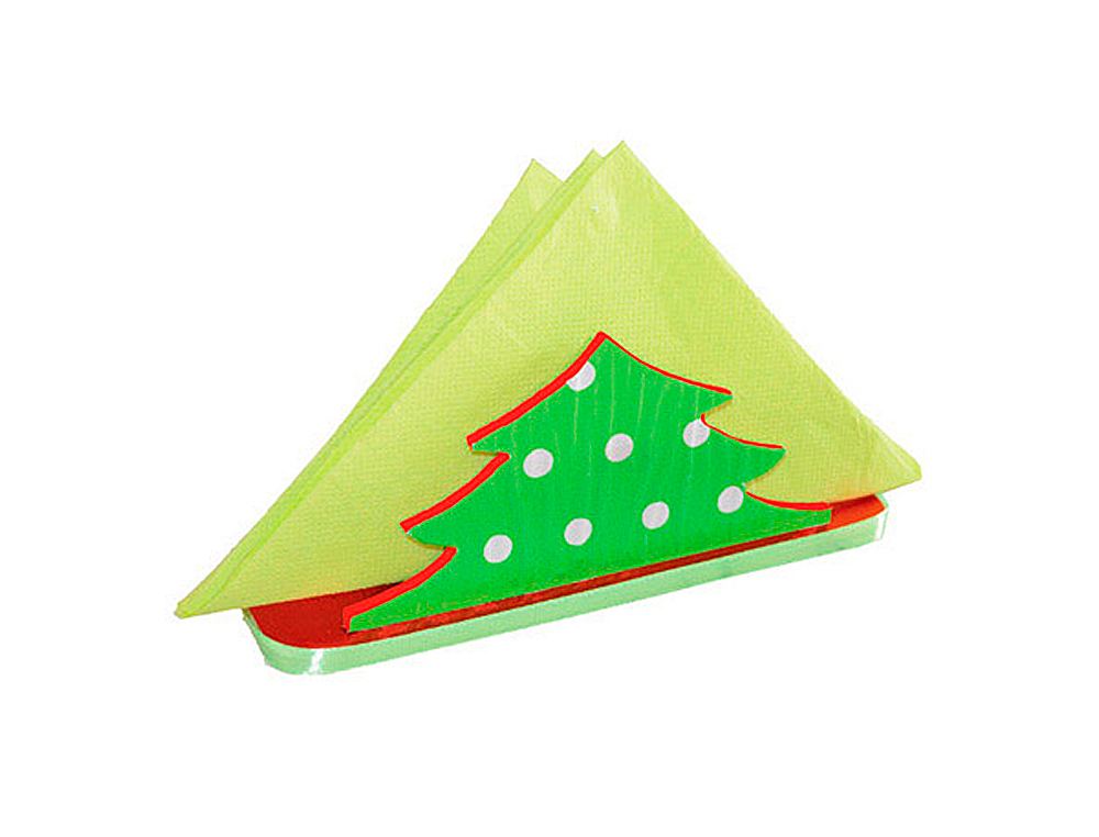 PORTE-SERVIETTES CULTURE CLUB  DCORER FORME SAPIN MDF 16X5X6CM