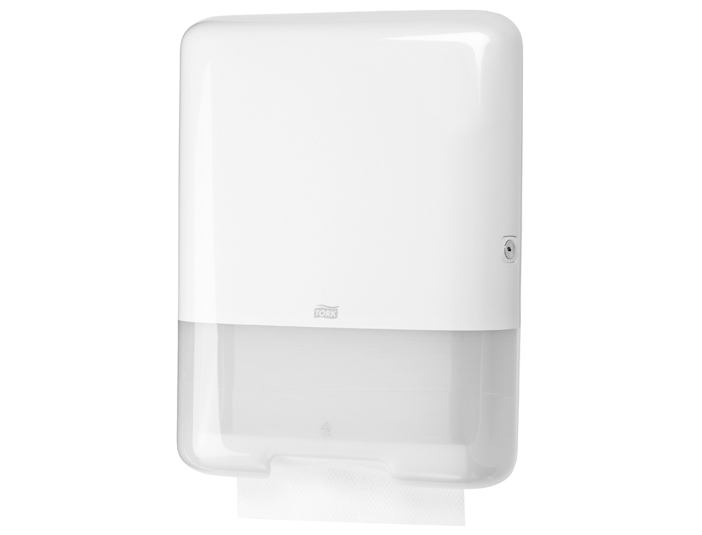 DISTRIBUTEUR ESSUIE-MAINS TORK H3 PLIÉS V/C DISTRIBUTION FEUILLE À FEUILLE FERMETURE CLEF 291X332X135MM