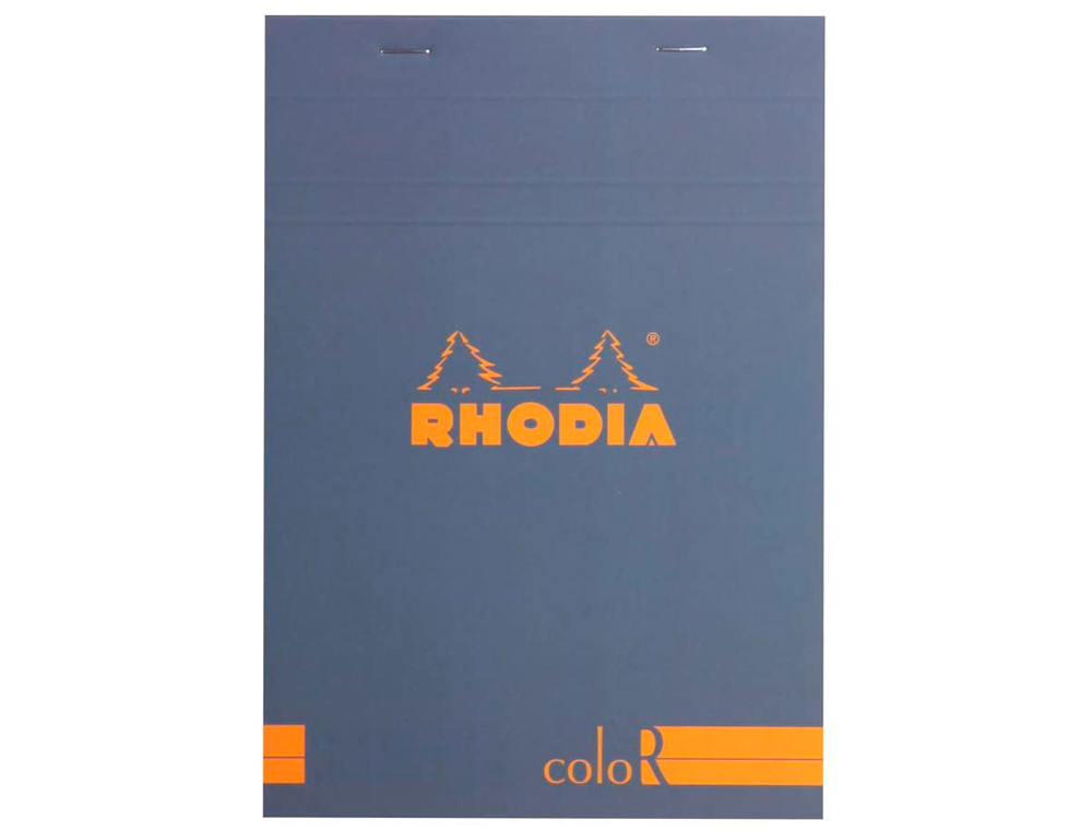 BLOC AGRAF RHODIA COLOR N.16 A5 14.8x21CM COUVERTURE PELLICULE SAPHIR 70F 90G LIGN MICROPERFOR SAPHIR