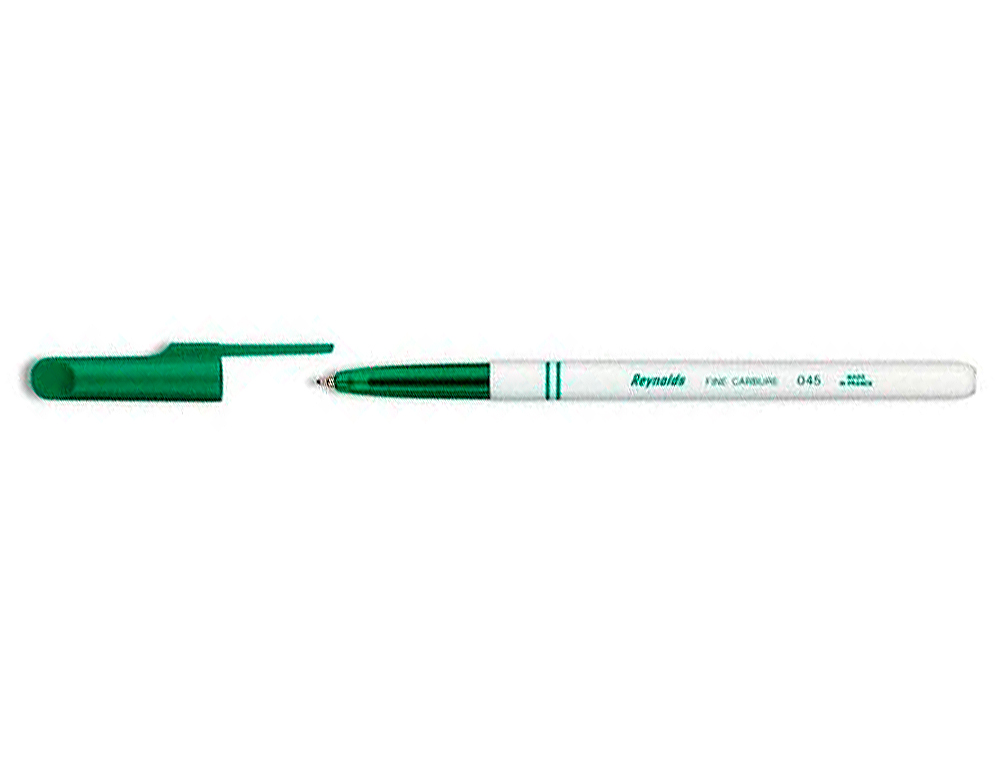 STYLO-BILLE PAPER MATE FINE CARBURE ET MEDIUM ÉCRITURE FINE 0.4MM ENCRE CLASSIQUE BILLE INDÉFORMABLE COULEUR VERTE