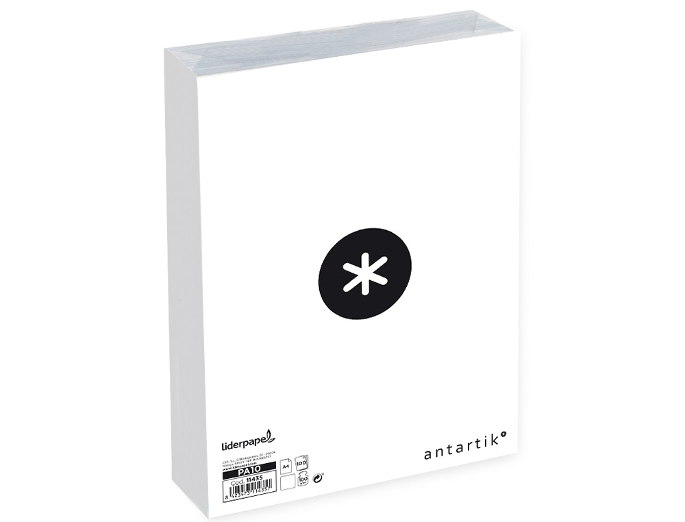 PAPIER LIDERPAPEL MULTIFONCTION ANTARTIK A4 100 G/M2 HAUTE QUALITE BLANCHEUR 169 OPACITE 95 100 FEUILLES