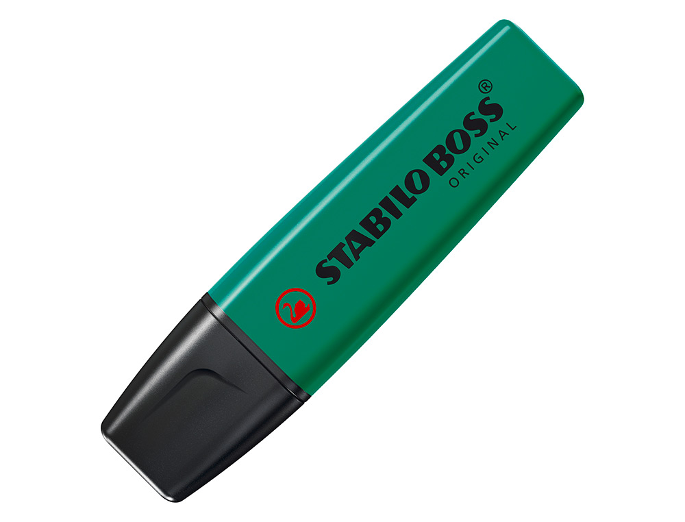 SURLIGNEUR STABILO BOSS TRACÉ 2/5MM POINTE BISEAUTÉE ENCRE UNIVERSELLE BASE EAU RÉSISTANTE LUMIÈRE COLORIS TURQUOISE