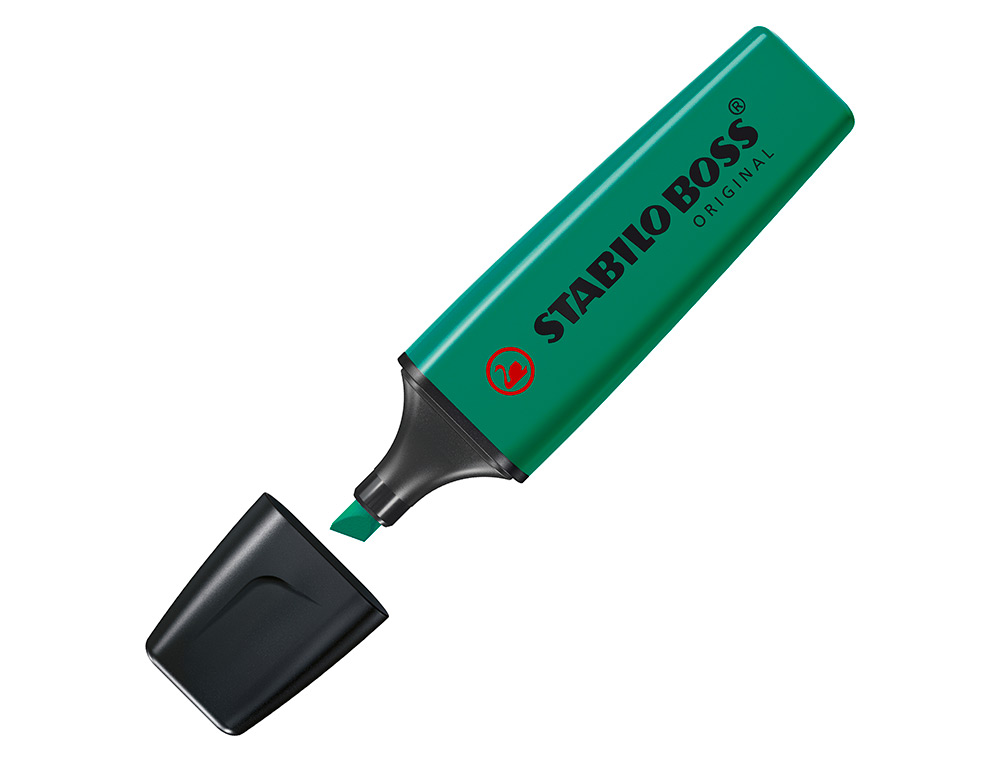 SURLIGNEUR STABILO BOSS TRACÉ 2/5MM POINTE BISEAUTÉE ENCRE UNIVERSELLE BASE EAU RÉSISTANTE LUMIÈRE COLORIS TURQUOISE