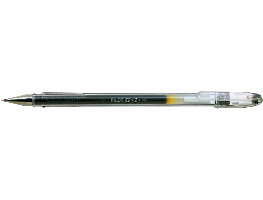 STYLO-BILLE PILOT G1 5 CRITURE FINE 0.3MM ENCRE GEL RECHARGEABLE CORPS TRANSLUCIDE COLORIS NOIR