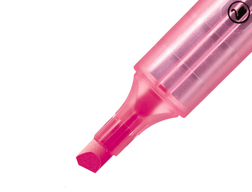 SURLIGNEUR STABILO SWING COOL MODLE DE POCHE AVEC AGRAFE TRAC 1/3MM ENCRE LIQUIDE PIGMENTE VISIBLE COLORIS ROSE