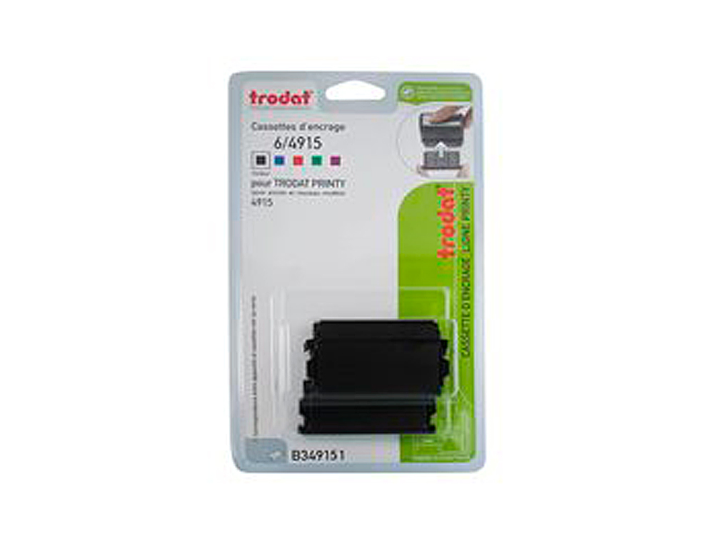RECHARGE TAMPON TRODAT 4915 NOIR BLISTER 3 UNITS