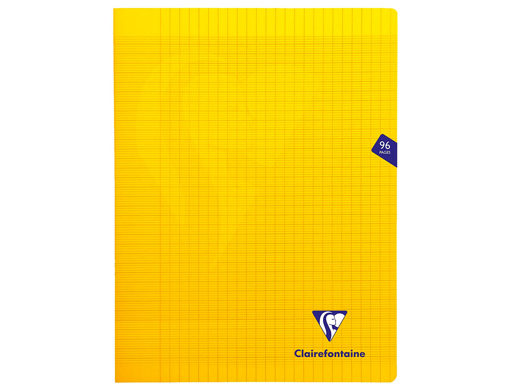CAHIER PIQUÉ CLAIREFONTAINE MIMESYS COUVERTURE POLYPROPYLÈNE A4+ 24X32CM 96 PAGES 90G RÉGLURE SÉYÈS COLORIS JAUNE