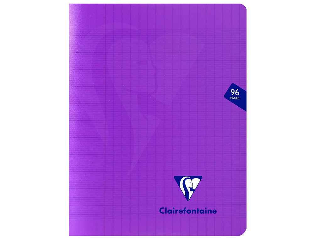 CAHIER PIQUÉ CLAIREFONTAINE MIMESYS COUVERTURE POLYPROPYLÈNE A5+ 17X22CM 96 PAGES 90G RÉGLURE SÉYÈS COLORIS VIOLET