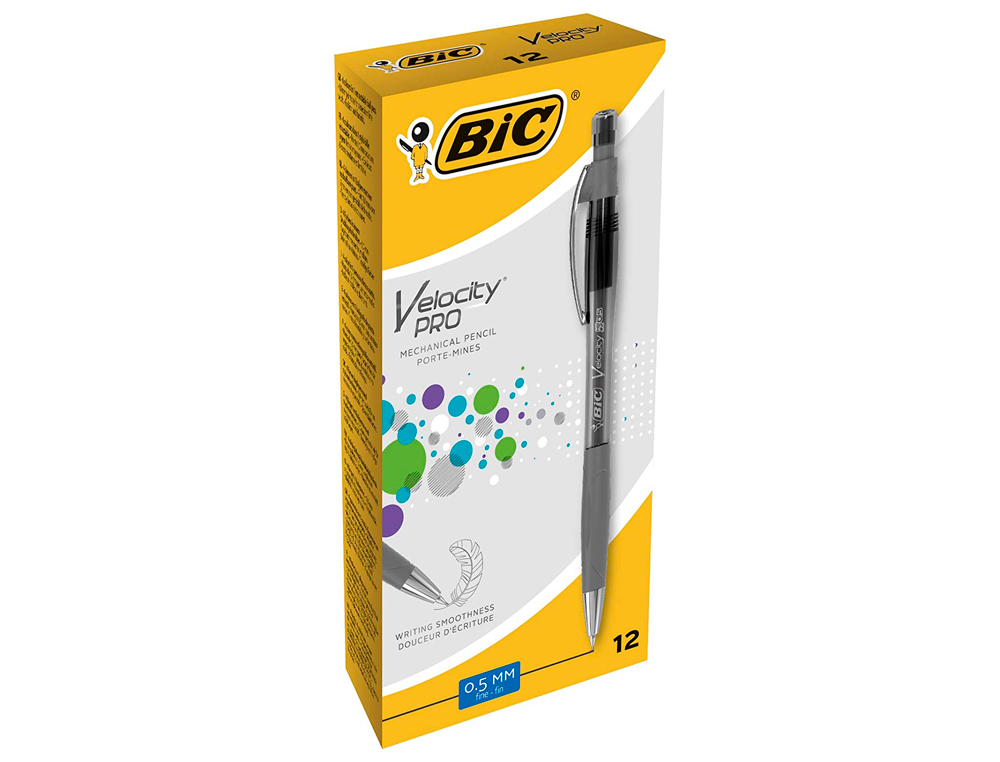 PORTE-MINE BIC VELOCITY CORPS TRANSPARENT CANON RTRACTABLE GOMME CAPUCHON PROTECTEUR AMORTISSEUR ANTI-CASSE MINE