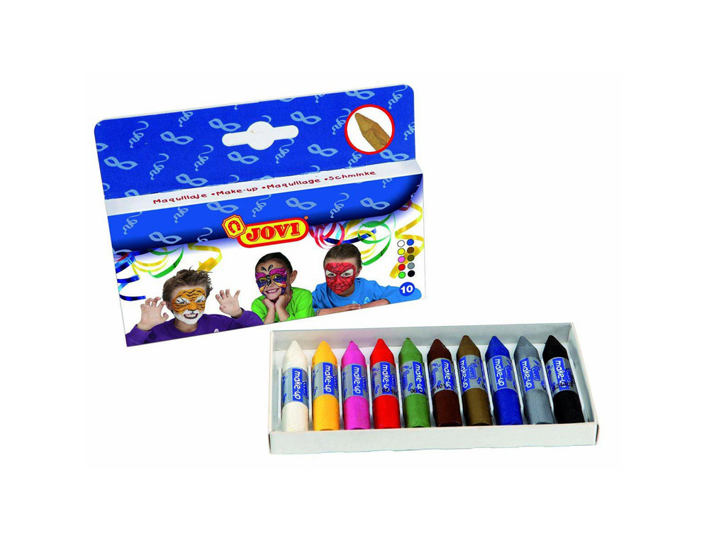 BTONNET MAQUILLAGE JOVI NETTOYAGE EAU SAVON COLORIS ASSORTIS COFFRET 10 UNITS 4G