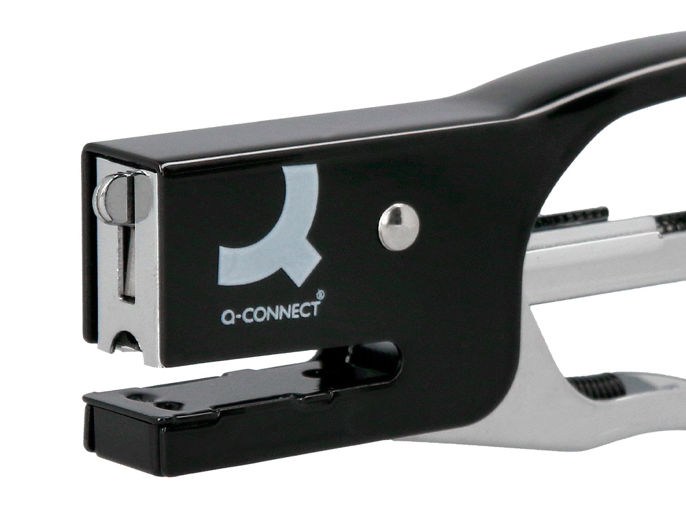 PINCE AGRAFEUSE Q-CONNECT MTAL AGRAFES N.10 RSISTANCE CAPACIT AGRAFAGE 12F COLORIS NOIR