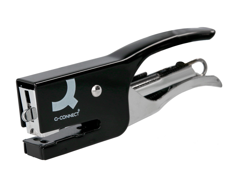 PINCE AGRAFEUSE Q-CONNECT MTAL AGRAFES N.10 RSISTANCE CAPACIT AGRAFAGE 12F COLORIS NOIR