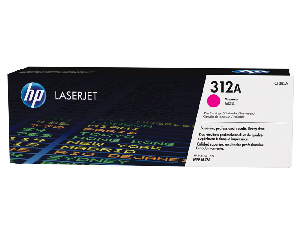 TONER LASER HP 312A CF383A POUR LASERJET PRO MFP M476 COULEUR MAGENTA 2700P