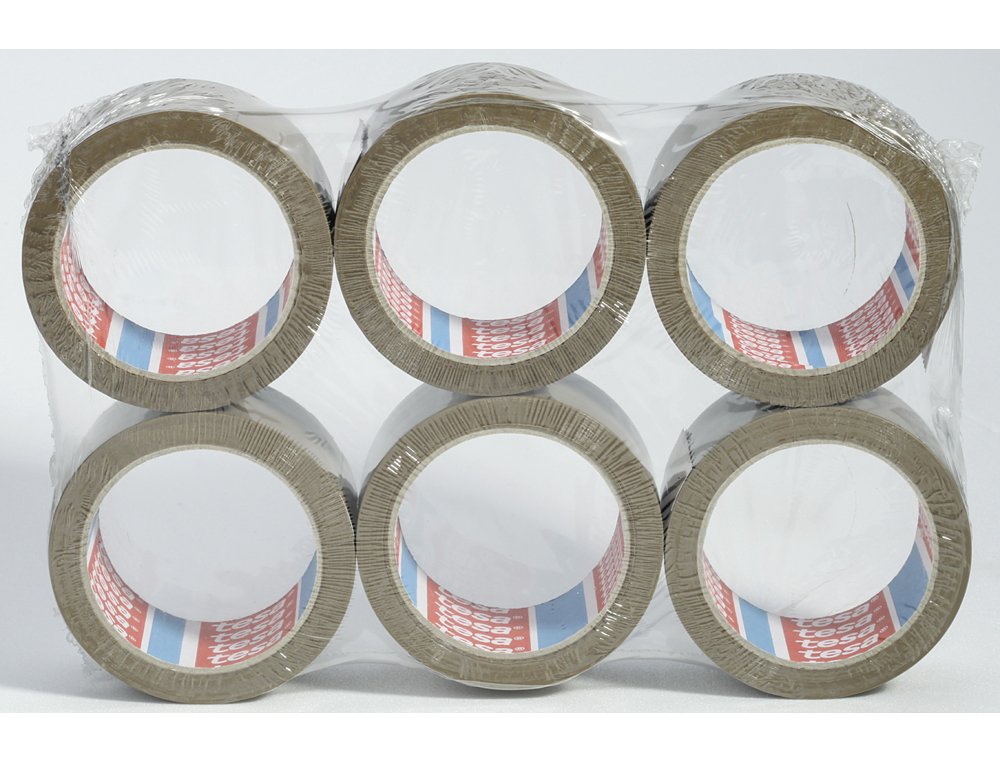 RUBAN ADHSIF TESAPACK EMBALLAGE POLYPROPYLNE SOLIDE SANS SOLVANT RSISTANT UV SILENCIEUX 50MMX66M HAVANE