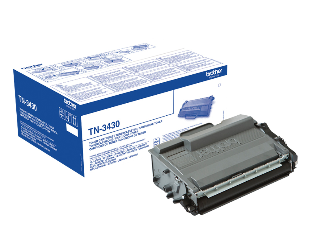 TONER LASER BROTHER TN3430 COULEUR NOIR 3000P