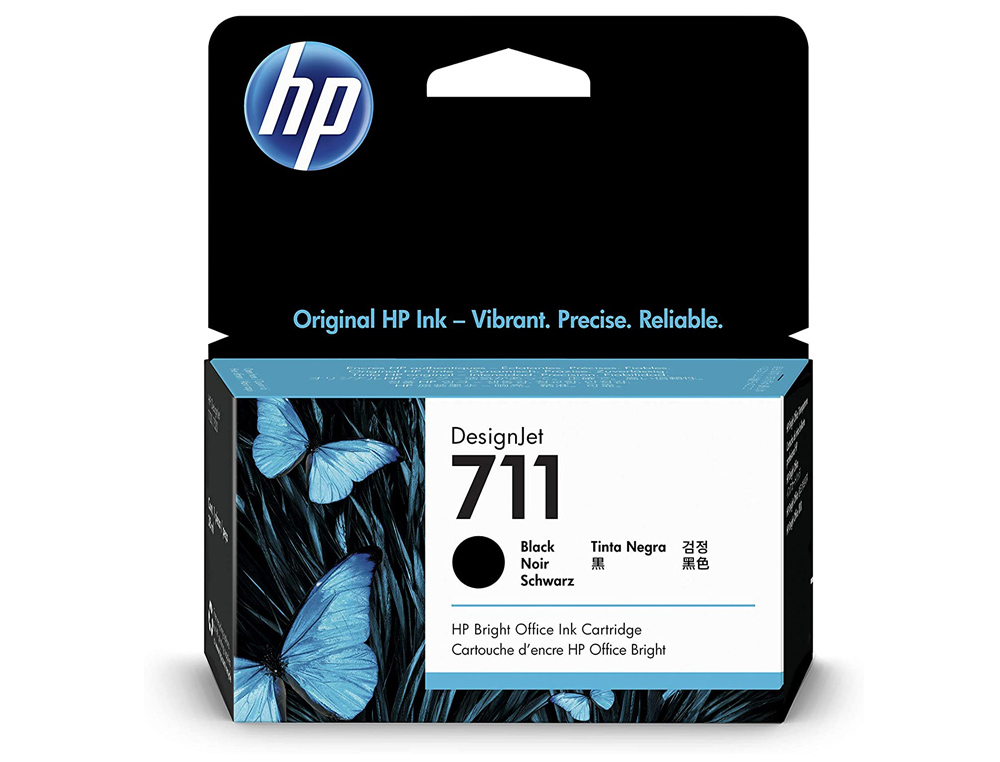 CARTOUCHE HP 711 JET D'ENCRE DESIGNJET T120/T120 EPRINTER T520/T520 COULEUR NOIR 38ML