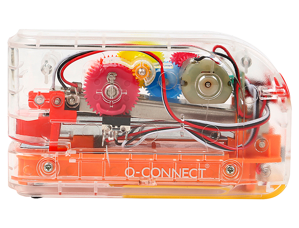 AGRAFEUSE ELECTRIQUE Q-CONNECT CAPACITE 20         FEUILLES PLASTIQUE            TRANSPARENT MECHANISME COLORE