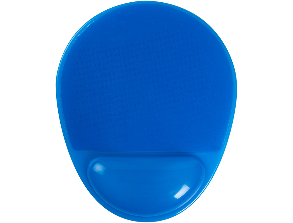 TAPIS SOURIS Q-CONNECT REPOSE-POIGNE GEL ET PVC      GRAND CONFORT FACILEMENT      NETTOYABLE COLORIS BLEU