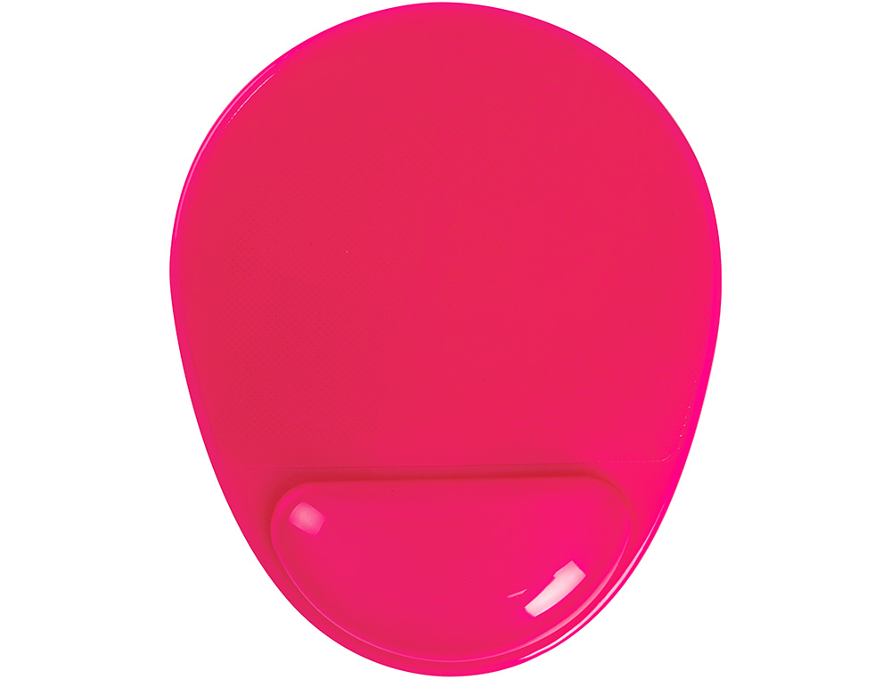 TAPIS SOURIS Q-CONNECT REPOSE-POIGNE GEL ET PVC GRAND CONFORT FACILEMENT NETTOYABLE COLORIS ROSE