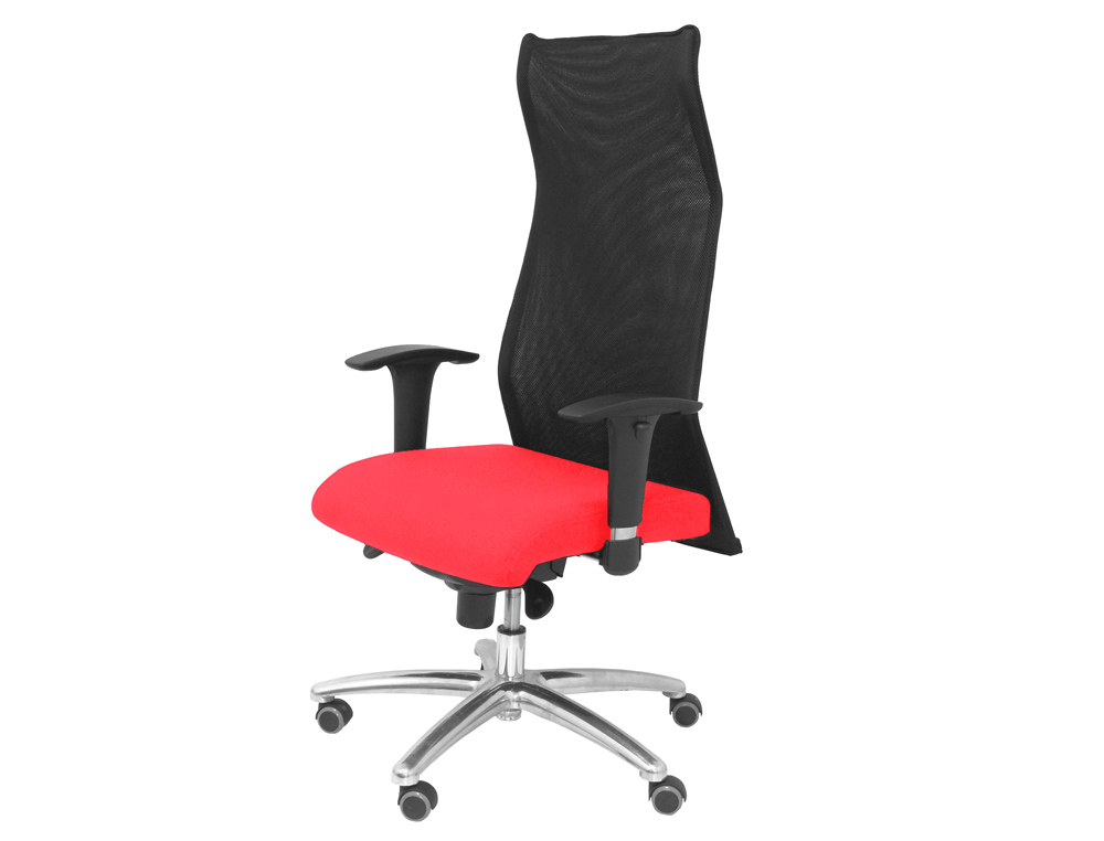 CHAISE DIRECTION Q-CONNECT TOILE BASE METAL MAXIMUM      SUPPORTE 100KG DIM.           1210X30X630MM COLORIS ROUGE