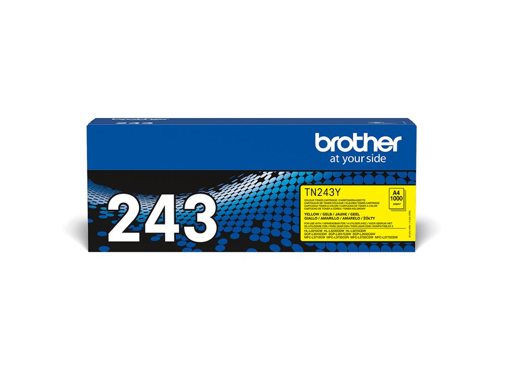 TONER BROTHER TN243Y DCP-L3510CDW / HL- L3270CDW / MFC-L3710CW JAUNE 1000 PAGES