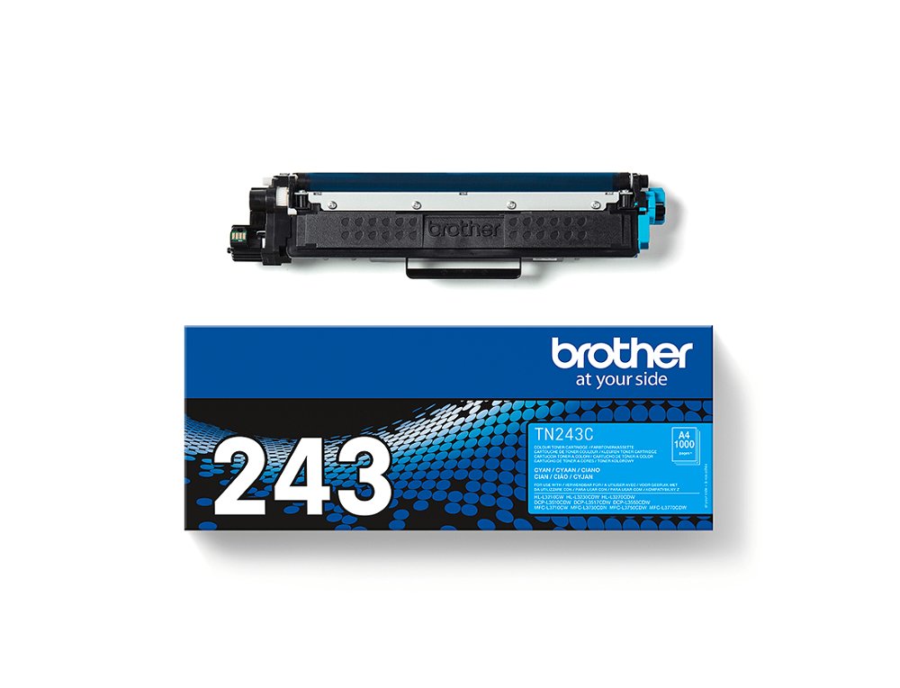 TONER BROTHER TN243C DCP-L3510CDW / HL- L3270CDW / MFC-L3710CW CYAN 1000 PAGES