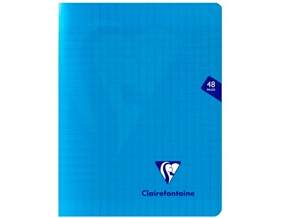 CAHIER PIQUE CLAIREFONTAINE MIMESYS COUVERTURE POYLPROPYLENE 17X22CM 48 PAGES 90G SEYES COLORIS ASSORTIS