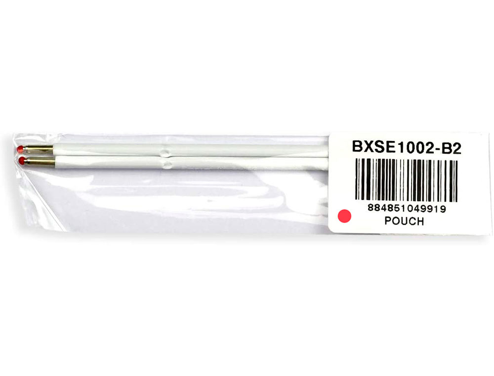 RECHARGE POUR STYLO-BILLE RETRACTABLE PENTEL BX470 IZEE POINTE LARGE 1MM ENCRE ROUGE  SACHET 2 UNITES