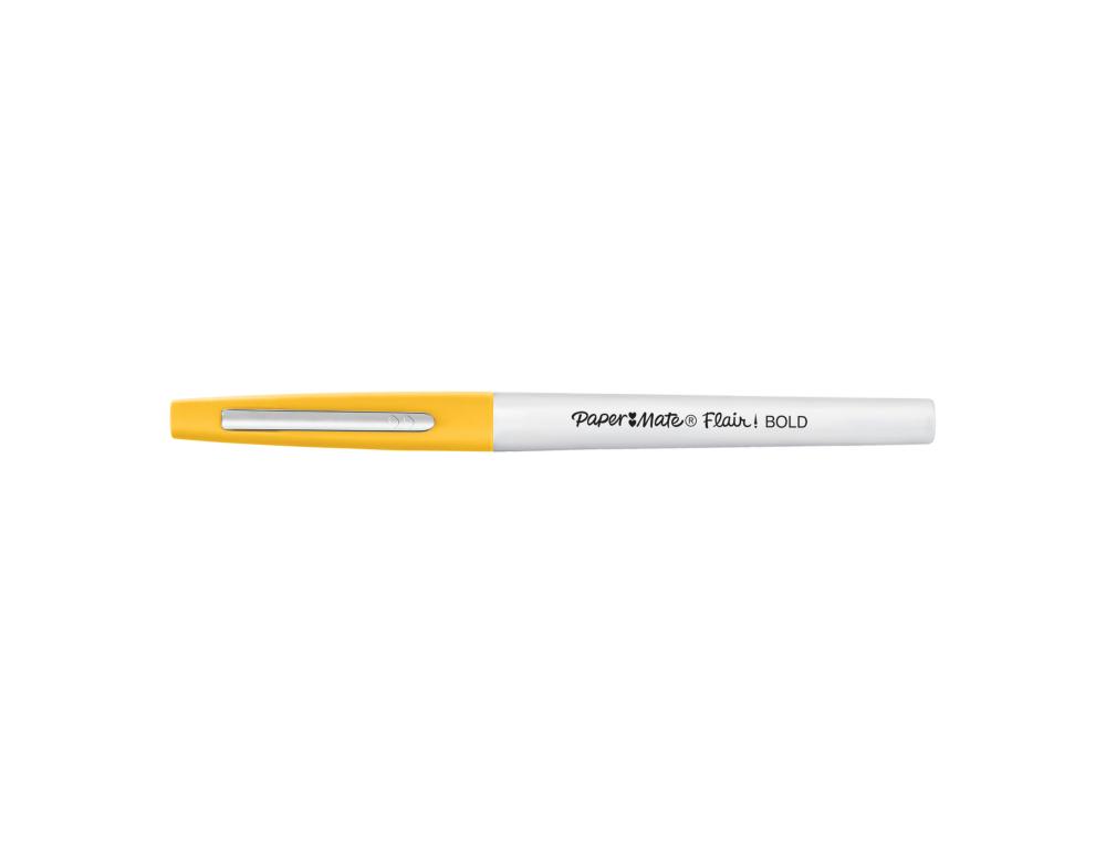 FEUTRE ECRITURE PAPER MATE FLAIR BOLD POINTE LARGE BLISTER 12 UNITES
