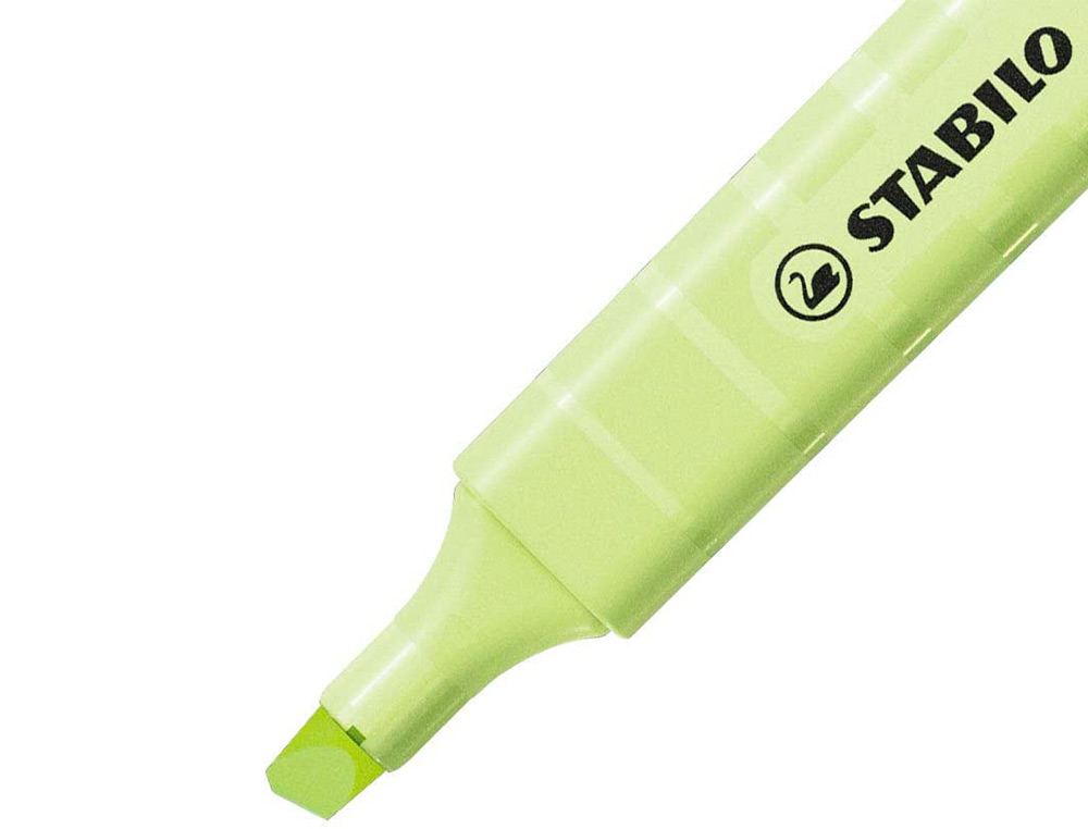 SURLIGNEUR STABILO SWING COOL PASTEL EDITION FORMAT STYLO   POINTE BISEAUTEE TRACE 1/4MM  CLIP COLORIS ZESTE DE CITRON