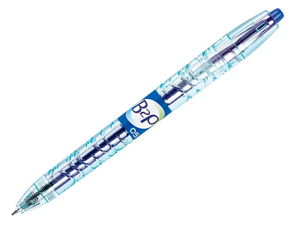 PACK PILOT BEGREEN B2P 10 ROLLERS ENCRE GEL POINTE MOYENNE + 10 RECHARGES DONT 5 OFFERTES BLEU