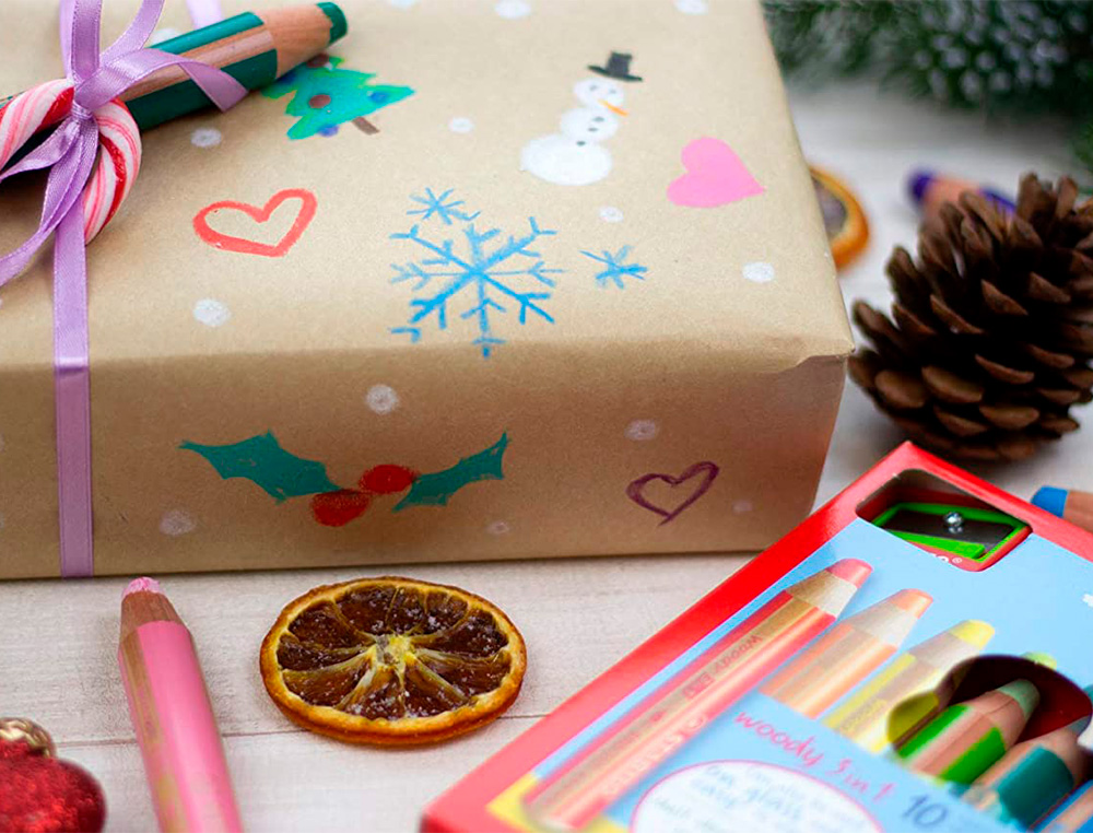 CRAYON DE COULEUR STABILO WOODY 3IN1 ARTY MULTI-SURFACES EFFACABLE ETUI CARTON 6 UNITES ET