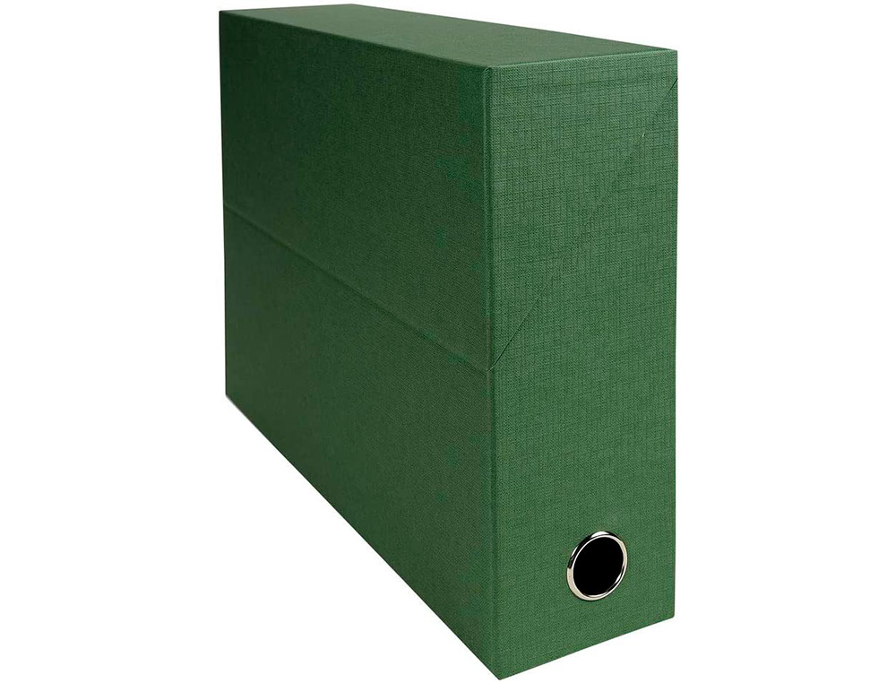 BOITE TRANSFERT EXACOMPTA IDERAMA CARTON  RECOUVERT     PAPIER TOILE 15/10E 25X33CM   DOS 90MM OEILLET PREHENSION