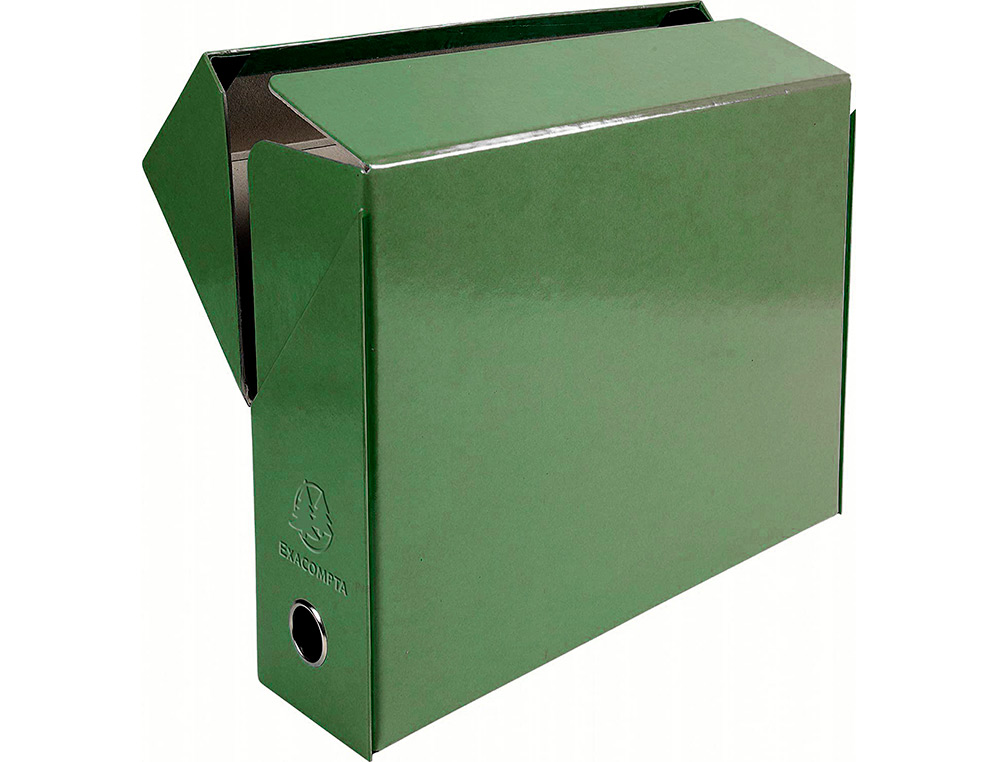BOITE TRANSFERT EXACOMPTA IDERAMA CARTON  RECOUVERT     PAPIER TOILE 15/10E 25X33CM   DOS 90MM OEILLET PREHENSION