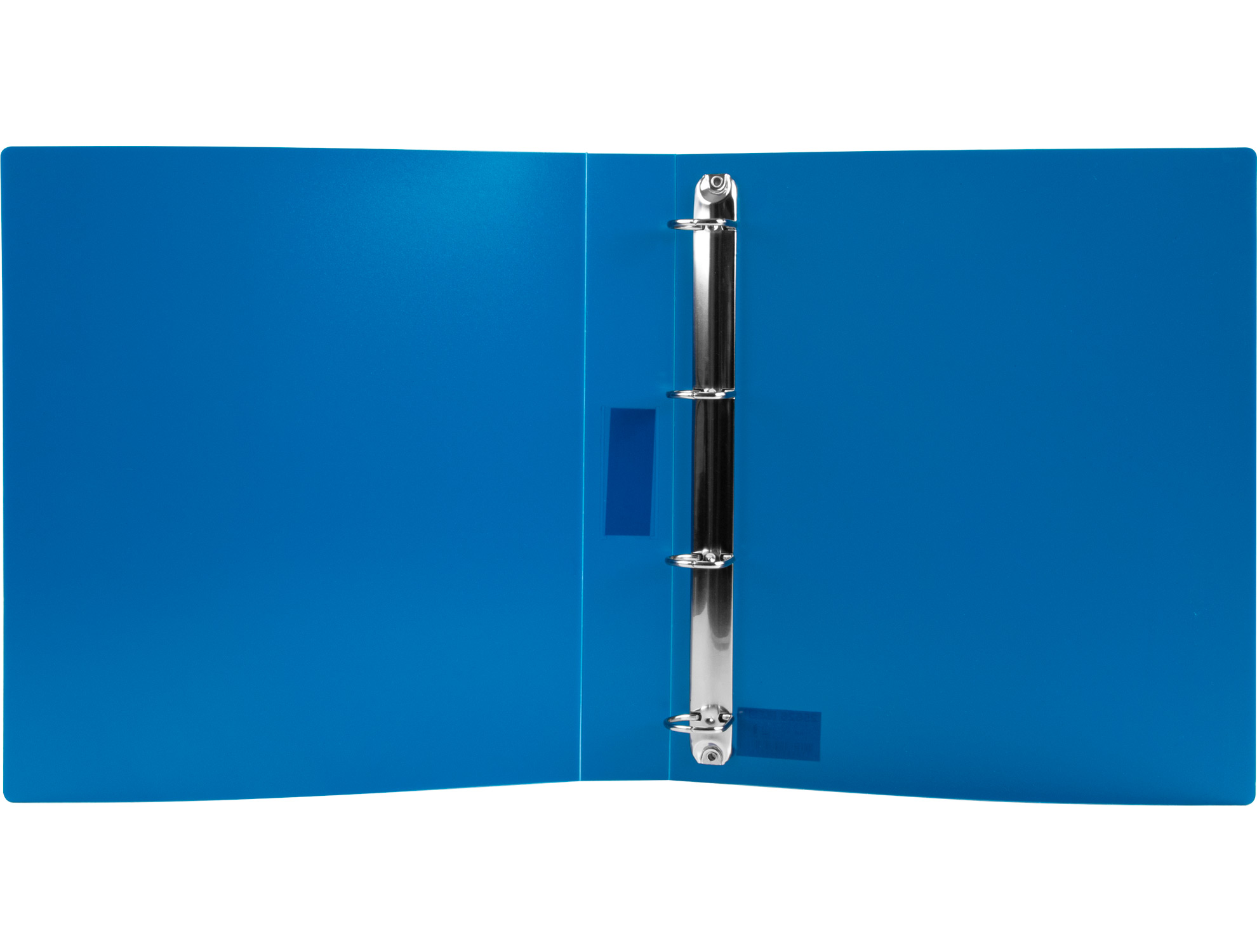 CLASSEUR LIDERPAPEL 4 ANNEAUX 40MM A4 POLYPROPYLENE DOS     55MM PORTE-CARTES DE VISITE   COLORIS BLEU TRANSLUCIDE