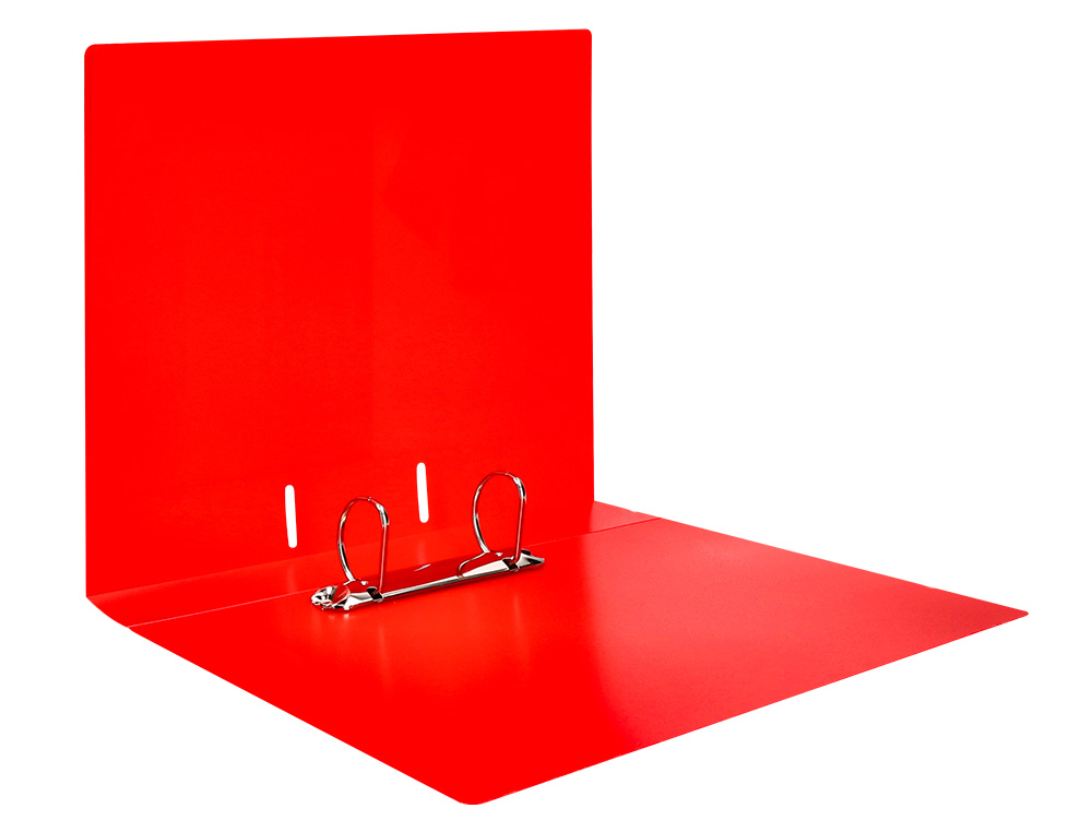 CLASSEUR KANGOUROU LIDERPAPEL 2 ANNEAUX EN D 40MM POLYPROPYLENE 283X320MM DOCUMENT A4 COLORIS ROUGE
